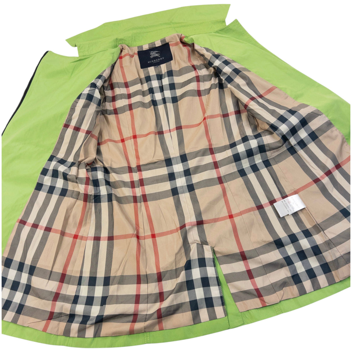 Vintage 2000s Burberry Nova Check Lined Belt Waist Jacket Womens Size M | Medium, Green