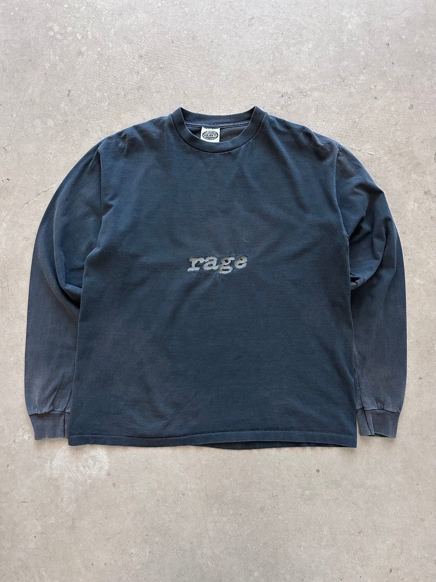 1990's RAGE Long Sleeve T-Shirt - XL | Large, Red