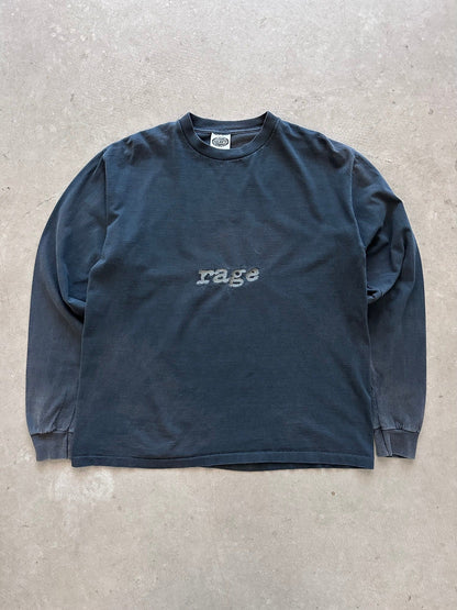 1990's RAGE Long Sleeve T-Shirt - XL | Large, Red