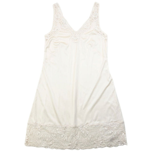 Vintage 2000s Dior Lace Trim Slip Dress Womens Size S | Small, Cream