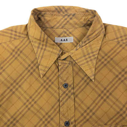 Vintage Yohji Yamamoto A.A.R Checkered Long Sleeve Button Up Shirt Size L