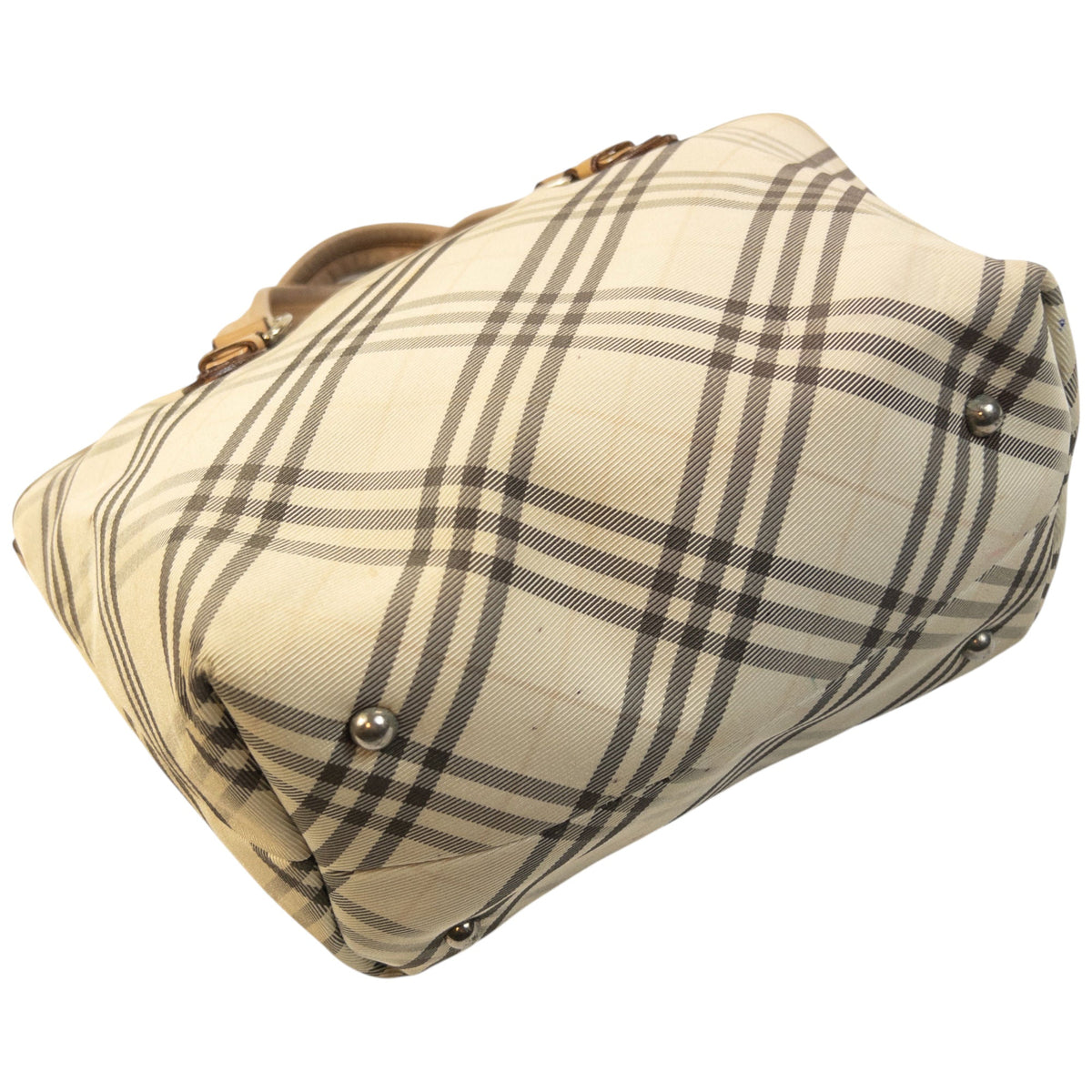 Vintage 2000s Burberry Blue Label Nova Check Handbag | O/S, Blue
