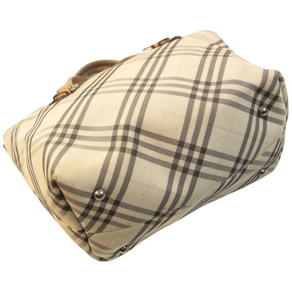 Vintage 2000s Burberry Blue Label Nova Check Handbag | O/S, Blue
