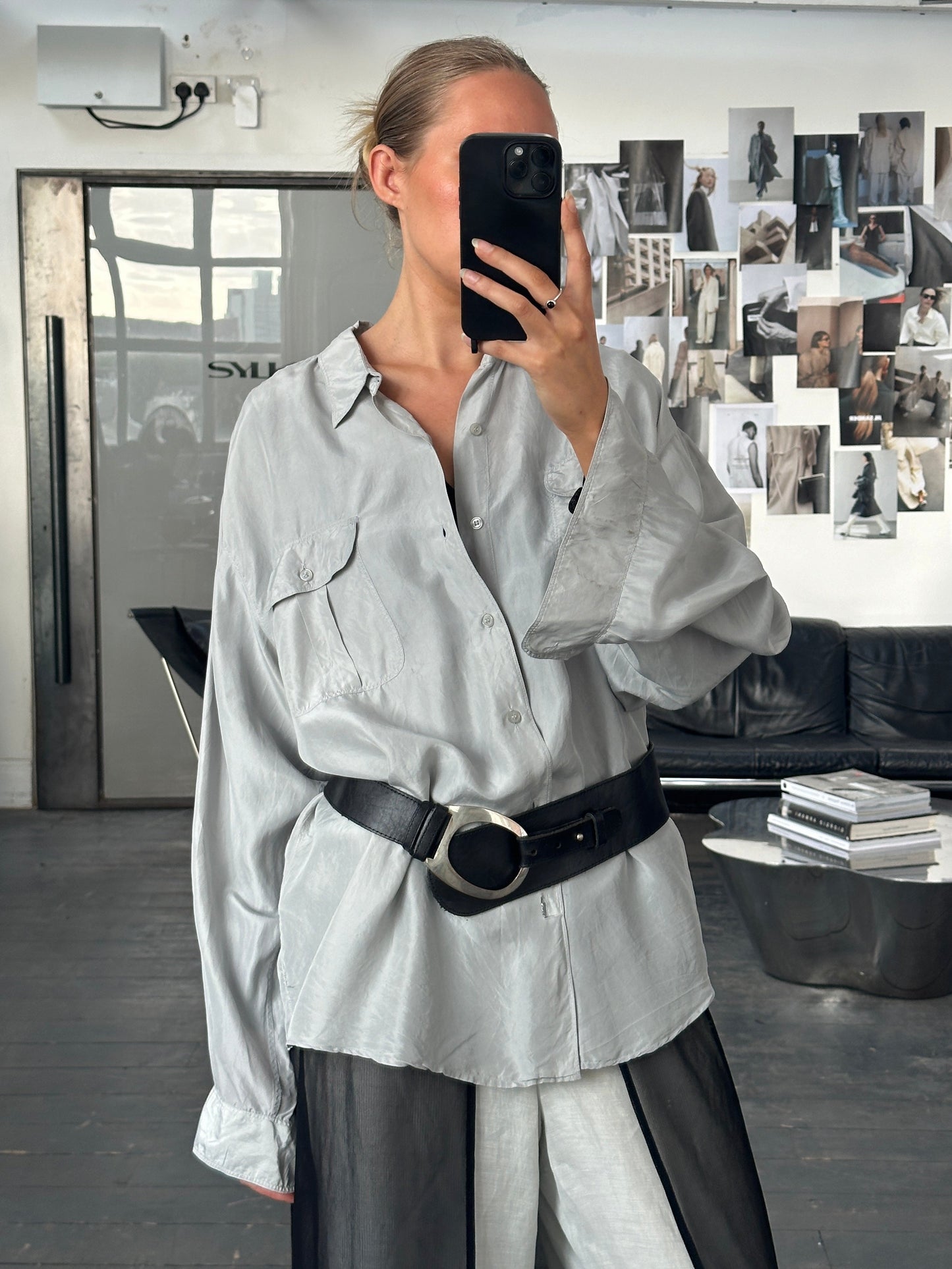 Vintage 1990s Relaxed Pure Silk Shirt - XL