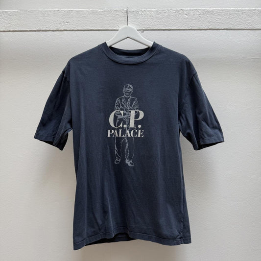 CP Company x Palace Logo T-shirt (S) | Small, Blue