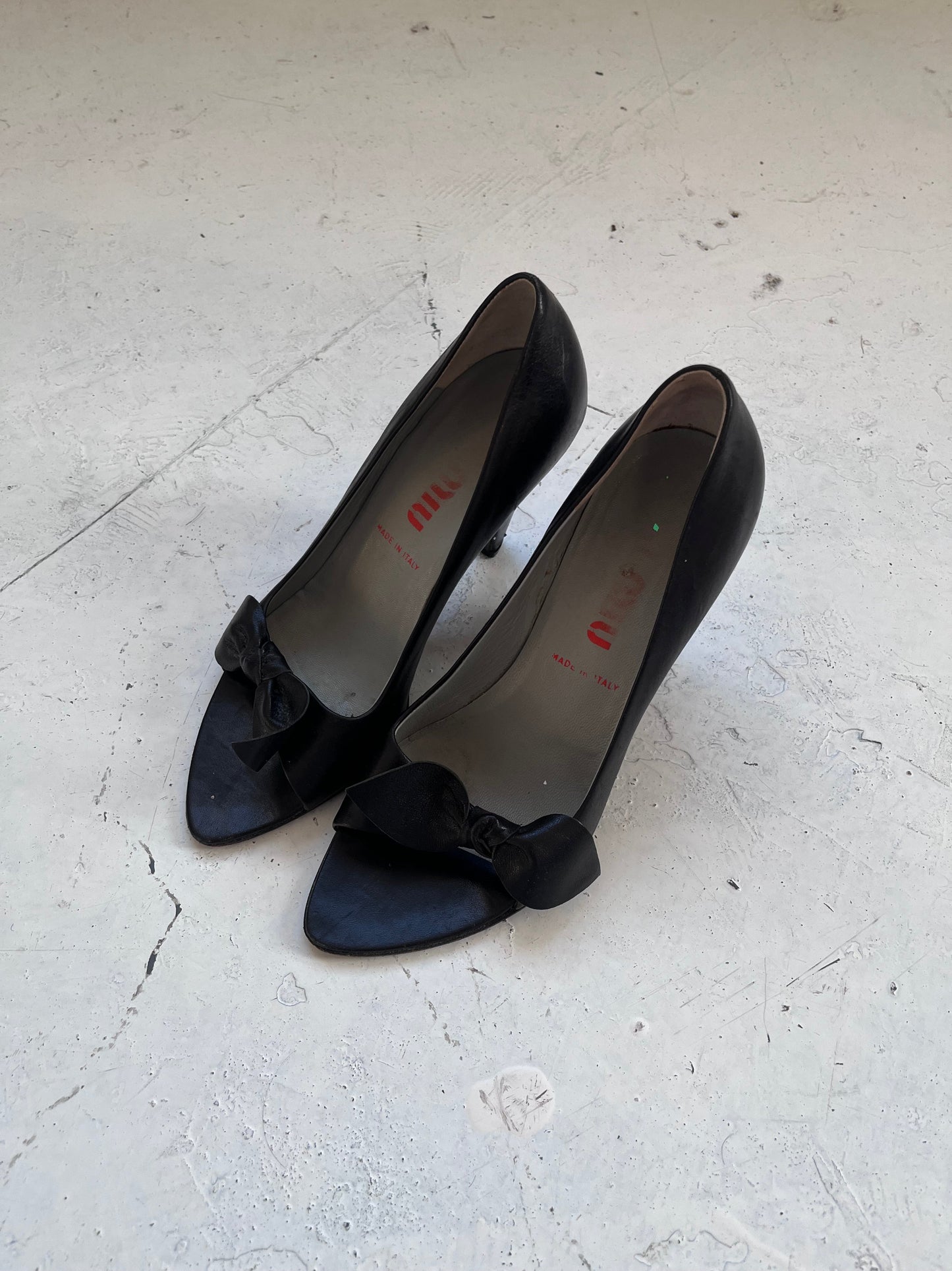 1990s miu miu heels | BLACK, Black