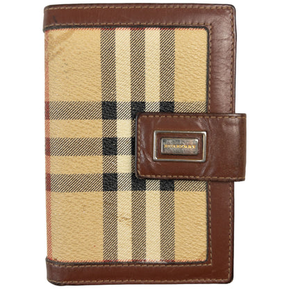 Vintage Burberry Nova Check Leather Wallet