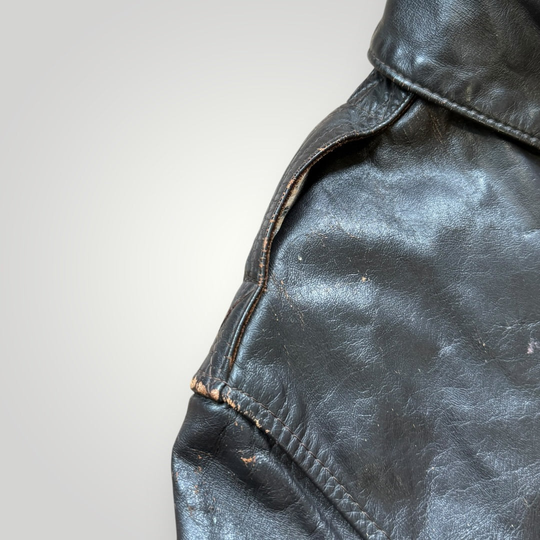 1970's Avirex Type A-2 Leather Pilot Jacket 40 | Default Title, Brown
