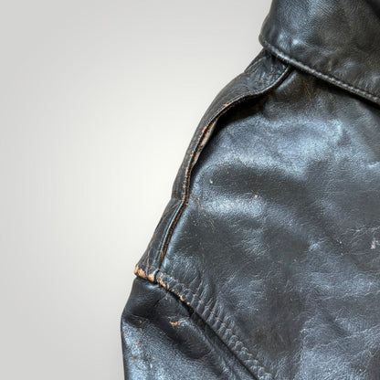 1970's Avirex Type A-2 Leather Pilot Jacket 40 | Default Title, Brown