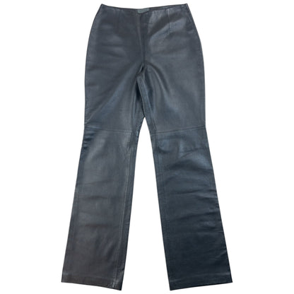 Vintage 2000s Versace Versus Leather Trousers Womens Size W26 | W26, Black