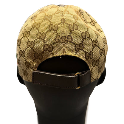 Gucci Monogram Cap In Tan (L) | O/S, Tan