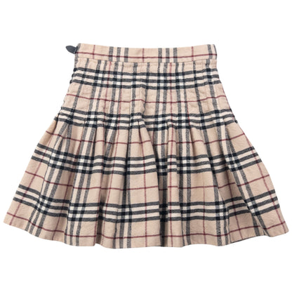 Vintage 2000s Burberry Nova Check Buckle Wool Mini Skirt Womens Size W22