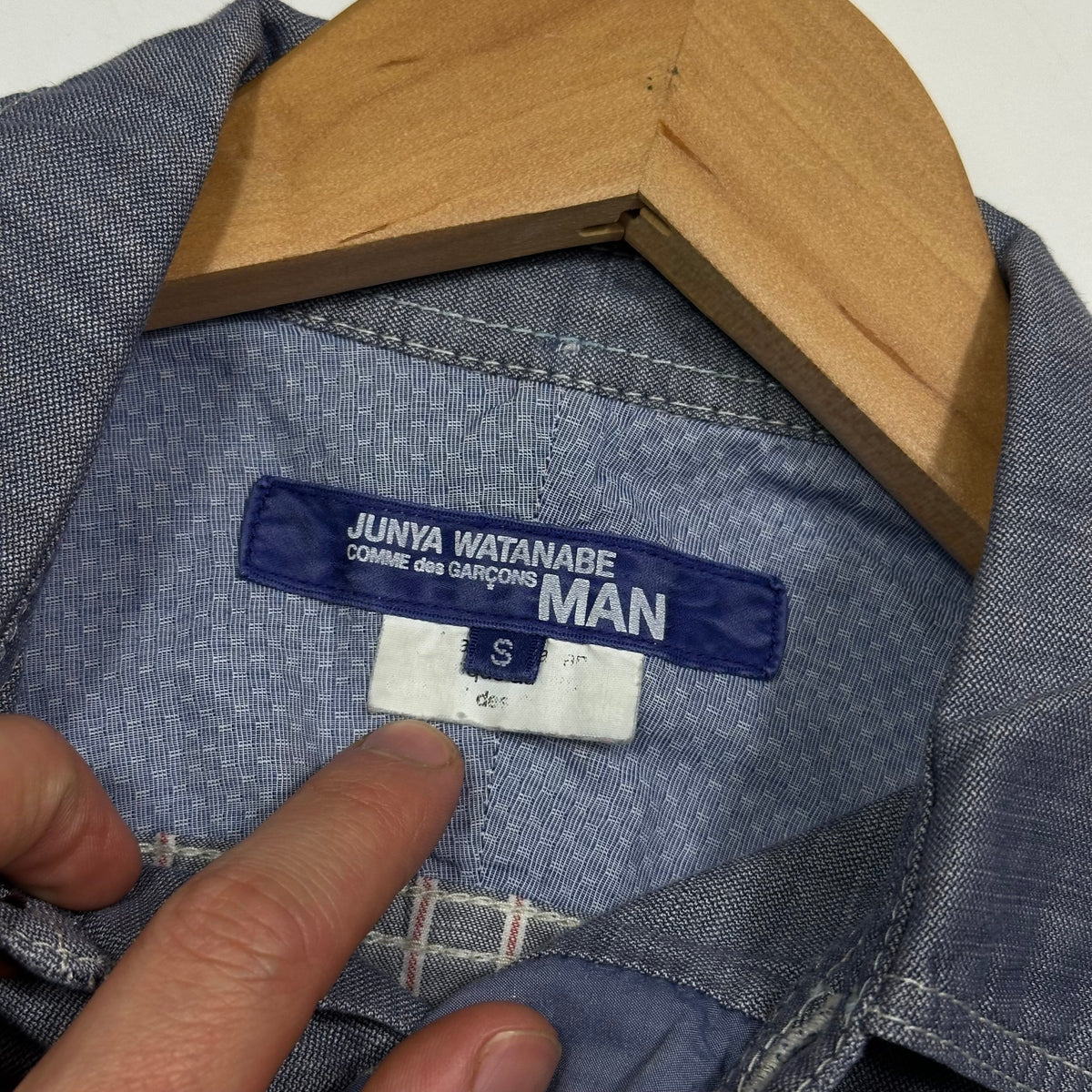 Junya Watanabe 2016 Technical Patchwork Shirt - S/M | Small, Blue