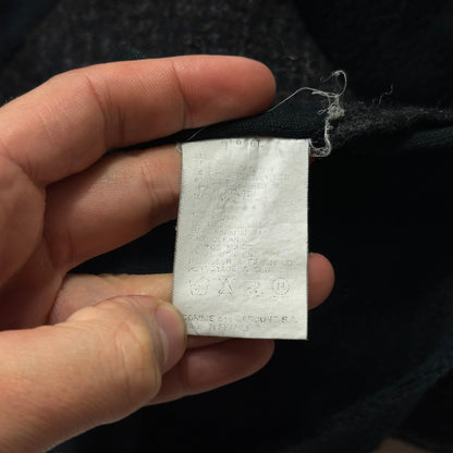 CDG SHIRT 1994 Wool Panel Towelled Fleece Sweatshirt - L/XL