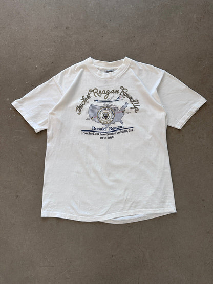 1989 The Last Reagan Round Up T-Shirt - XL | X-Large, Red