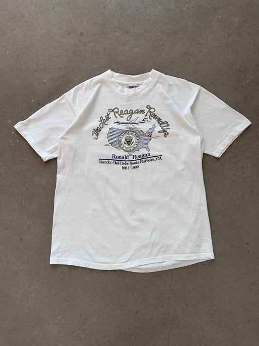 1989 The Last Reagan Round Up T-Shirt - XL | X-Large, Red