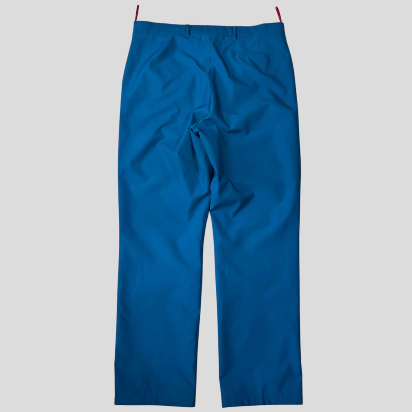 Prada Sport AW00 Goretex Electric Blue Mesh Lined Trousers - IT50
