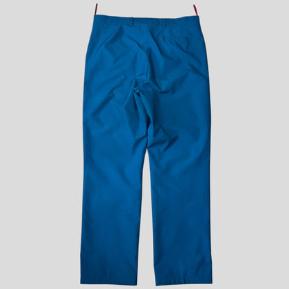 Prada Sport AW00 Goretex Electric Blue Mesh Lined Trousers - IT50
