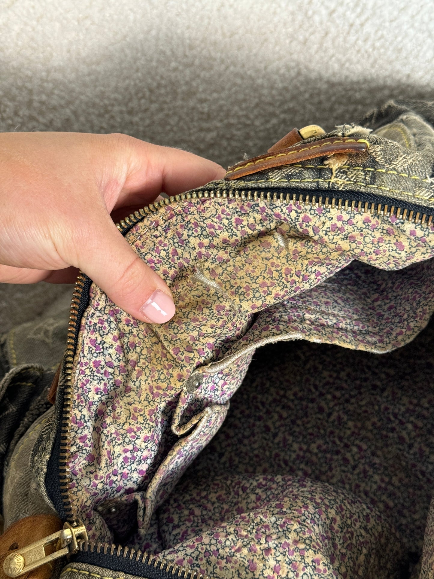 RARE 2007 Louis Vuitton Patchwork Denim Speedy 30 Handbag | O/S, Multicoloured