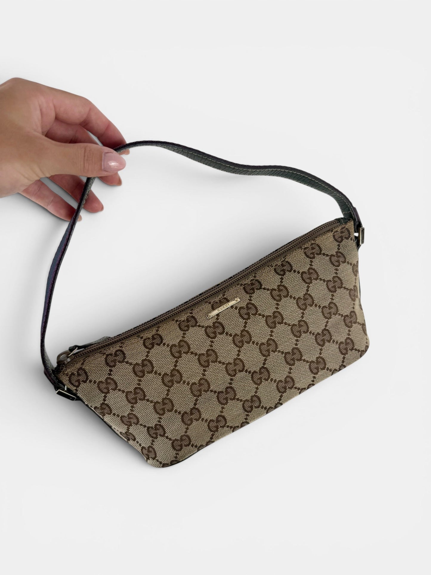 2000s Gucci GG Monogram Pochette Boat Bag | O/S, Multicoloured