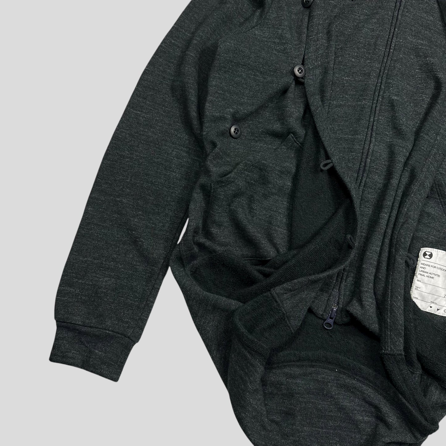 Final Home 00’s 2 in 1 Survival Cardigan Hoodie - S/M