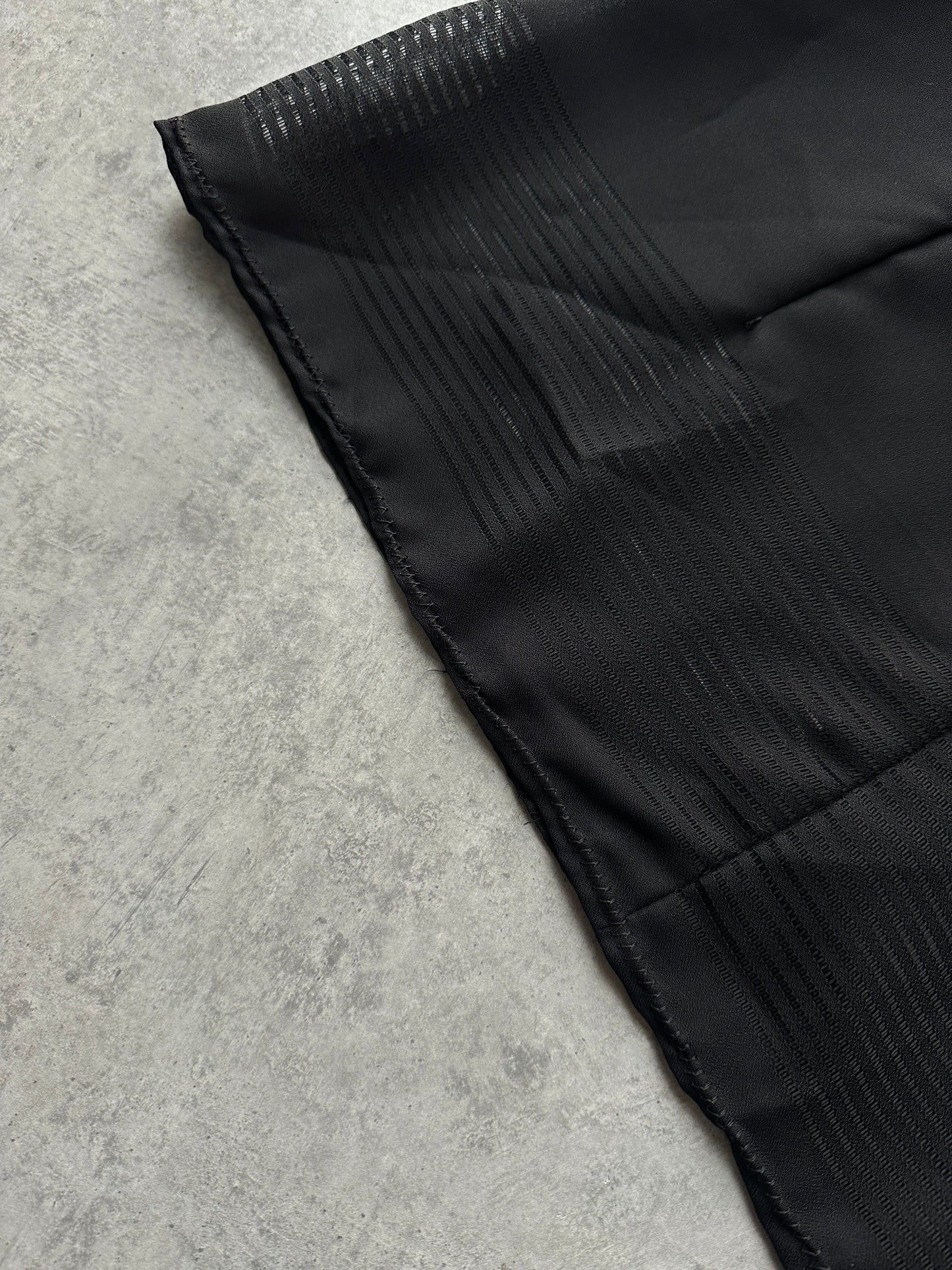 Vintage 1990s Sheer Stripe Panel Top - M