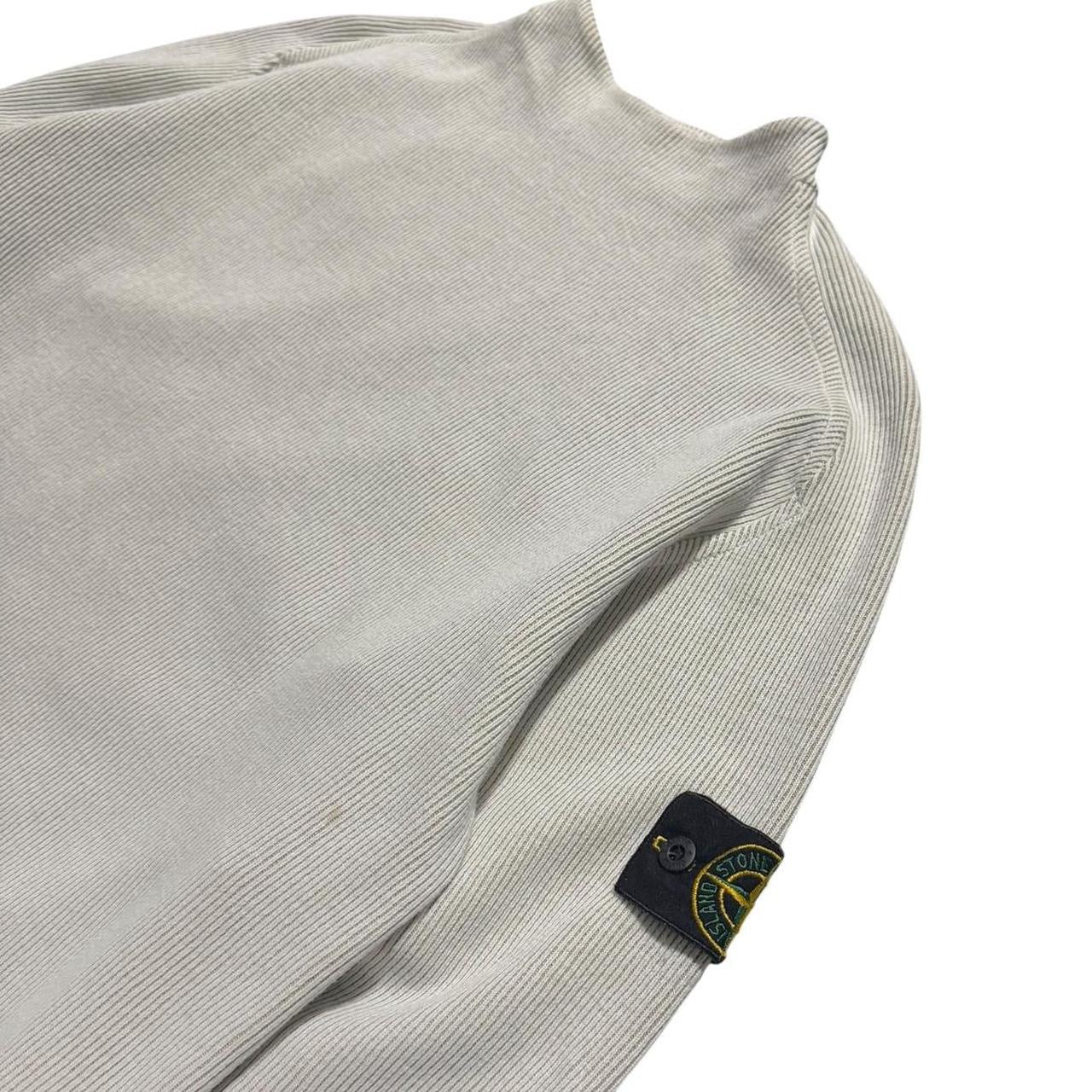 Stone Island Spring/Summer 2002 Ribbed Crewneck | XL, Beige