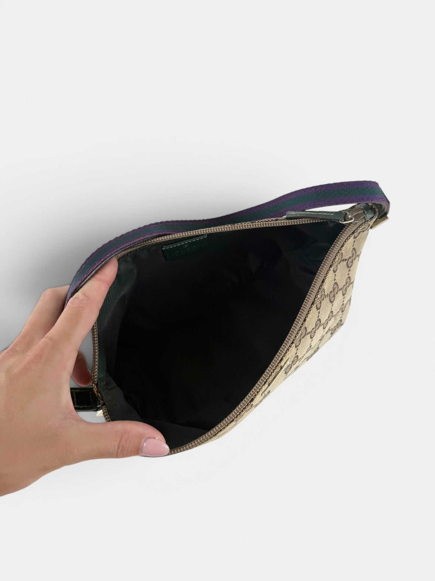 2000s Gucci GG Monogram Pochette Boat Bag | O/S, Multicoloured