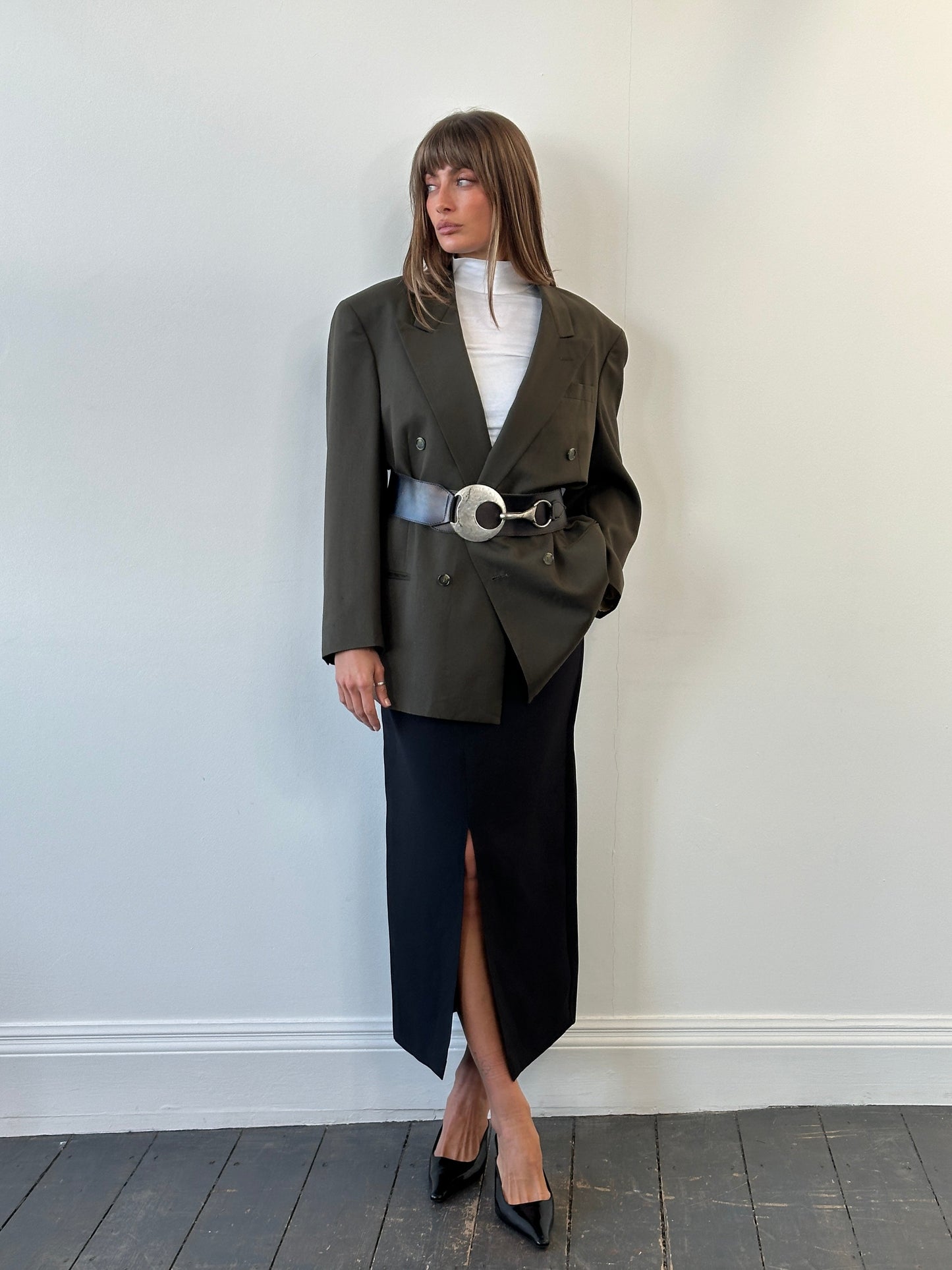 Christian Dior Monsieur 1980s Pure Wool Double Breasted Blazer - 41R/XL