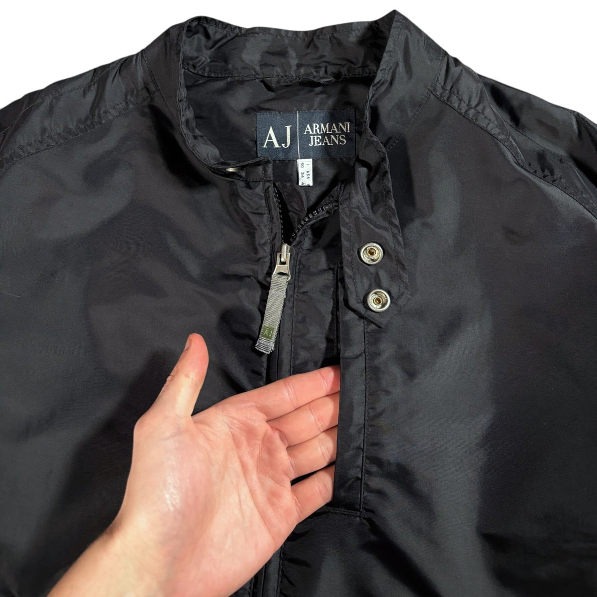 Armani Jeans 00’s Cropped Lightweight Jacket M | Medium, Black