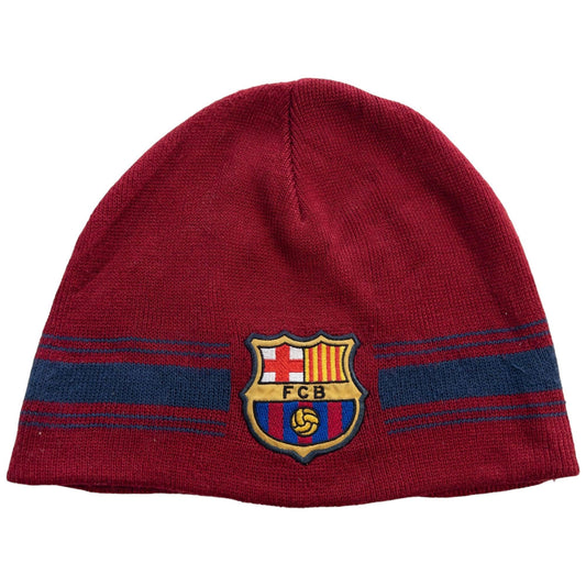 Vintage Nike Barcelona Striped Beanie Hat - Known Source