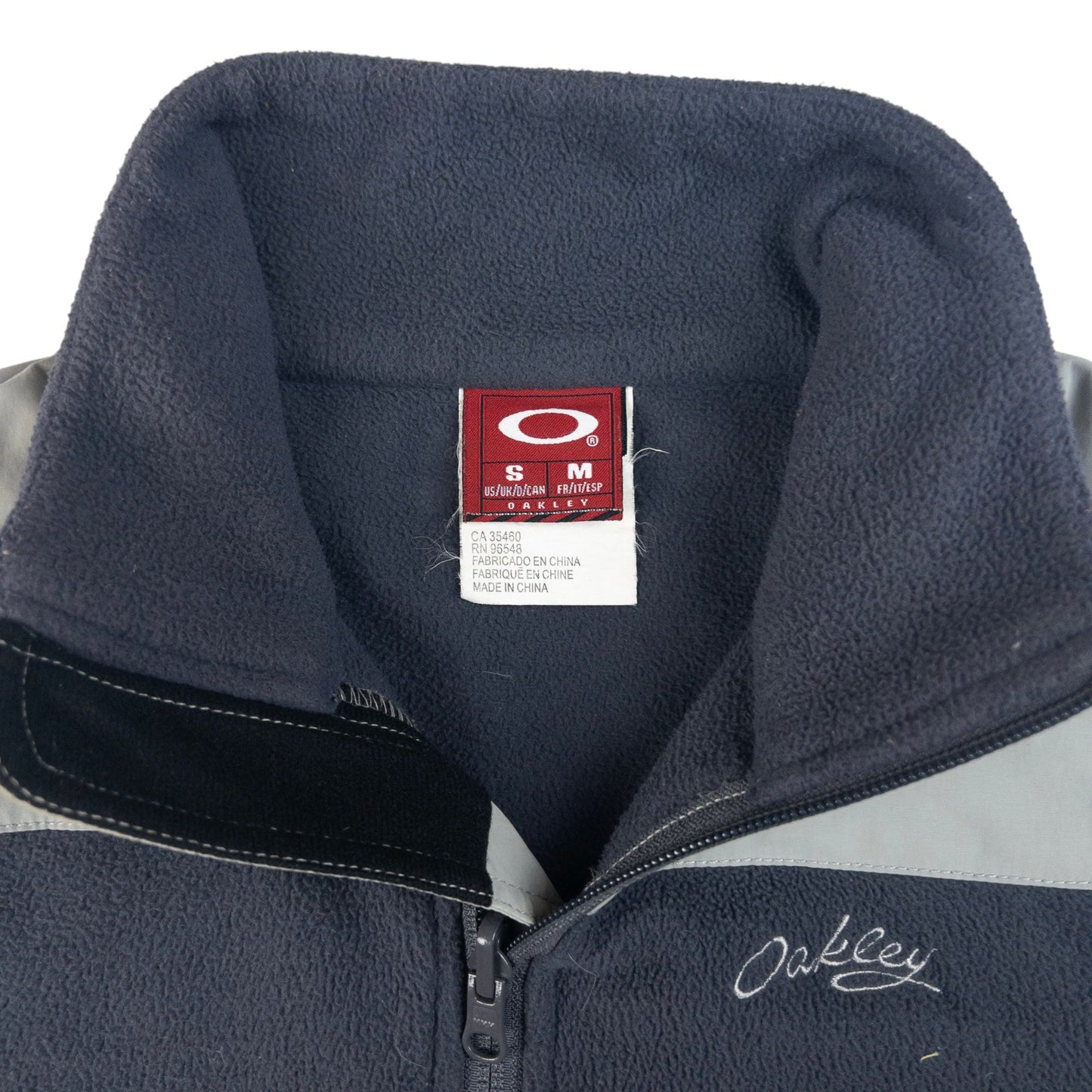 Vintage Oakley Zip Up Fleece Gilet Size S