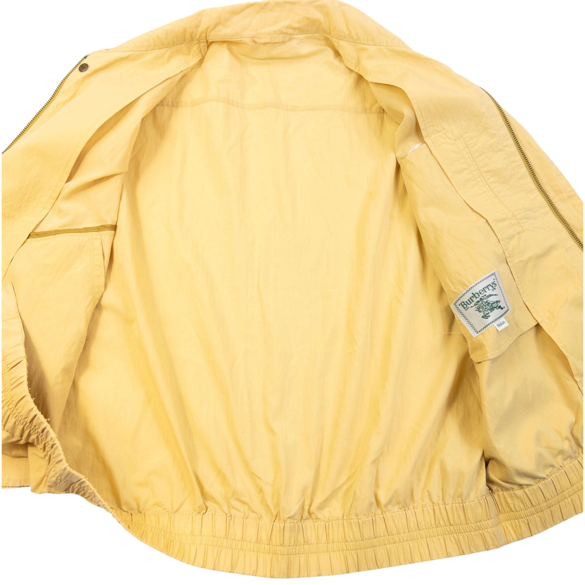 Vintage 90s Burberry Zip Up Jacket Size XS | XS, Yellow