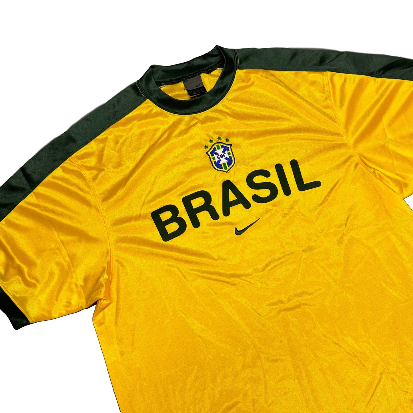 Nike Brazil 2002 Training Shirt In Yellow ( XL )