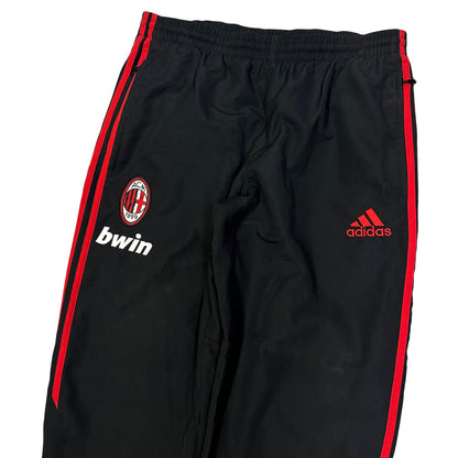 Adidas AC Milan 2008/09 Bain Tracksuit Bottoms In Black & Red ( M )