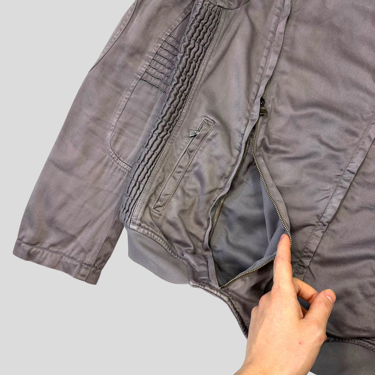 Puma x Neil Barrett 96 Hours Dusty Purple Cotton Moto Jacket - S/M