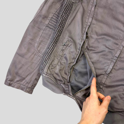 Puma x Neil Barrett 96 Hours Dusty Purple Cotton Moto Jacket - S/M