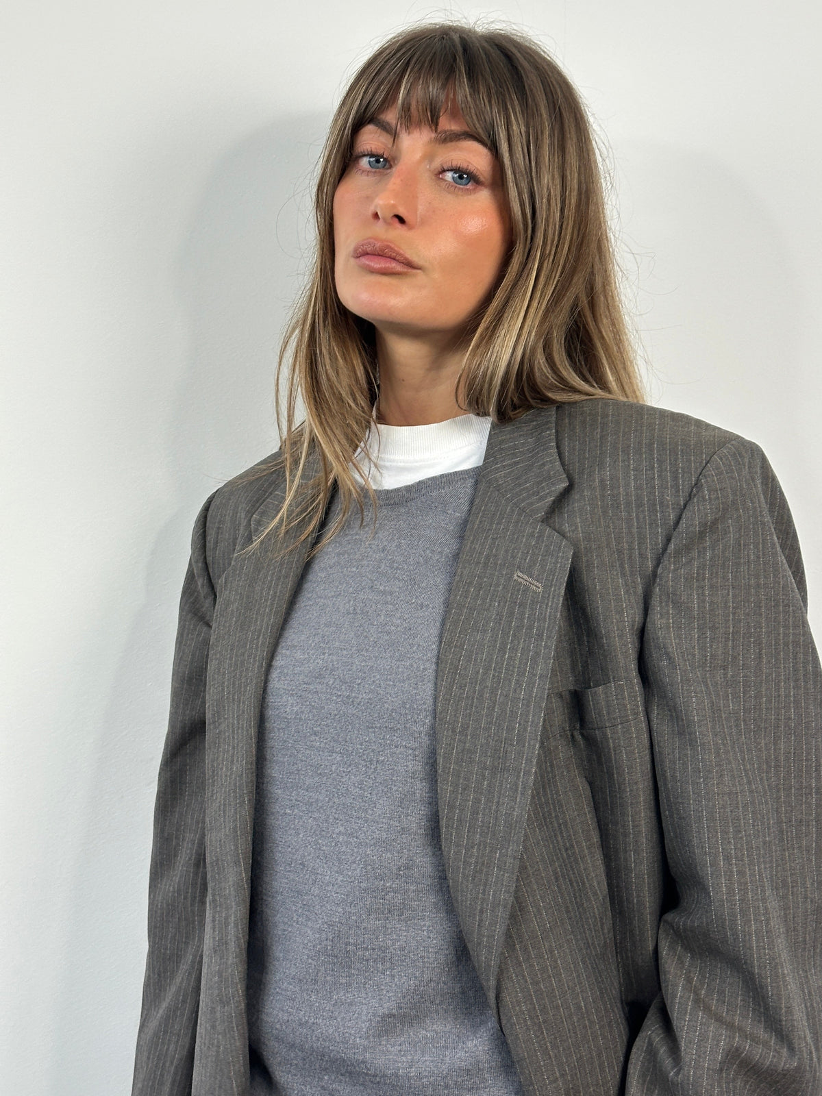 Christian Dior Monsieur 1990s stripe blazer, single-breasted design, in size 40R/L, with classic tailored fit and bold stripe pattern.