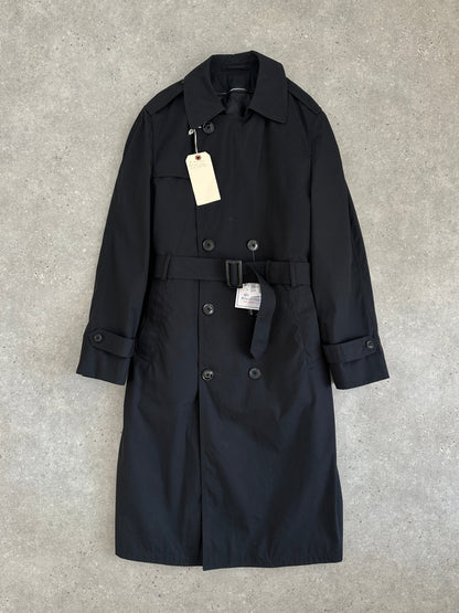 American Vintage Cotton Double Breasted Belted Trench Coat - XL