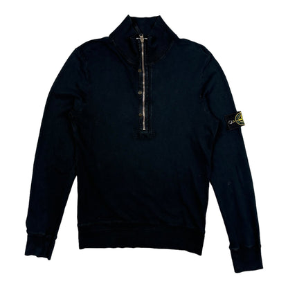 Stone Island Black 1/4 Zip Sweatshirt