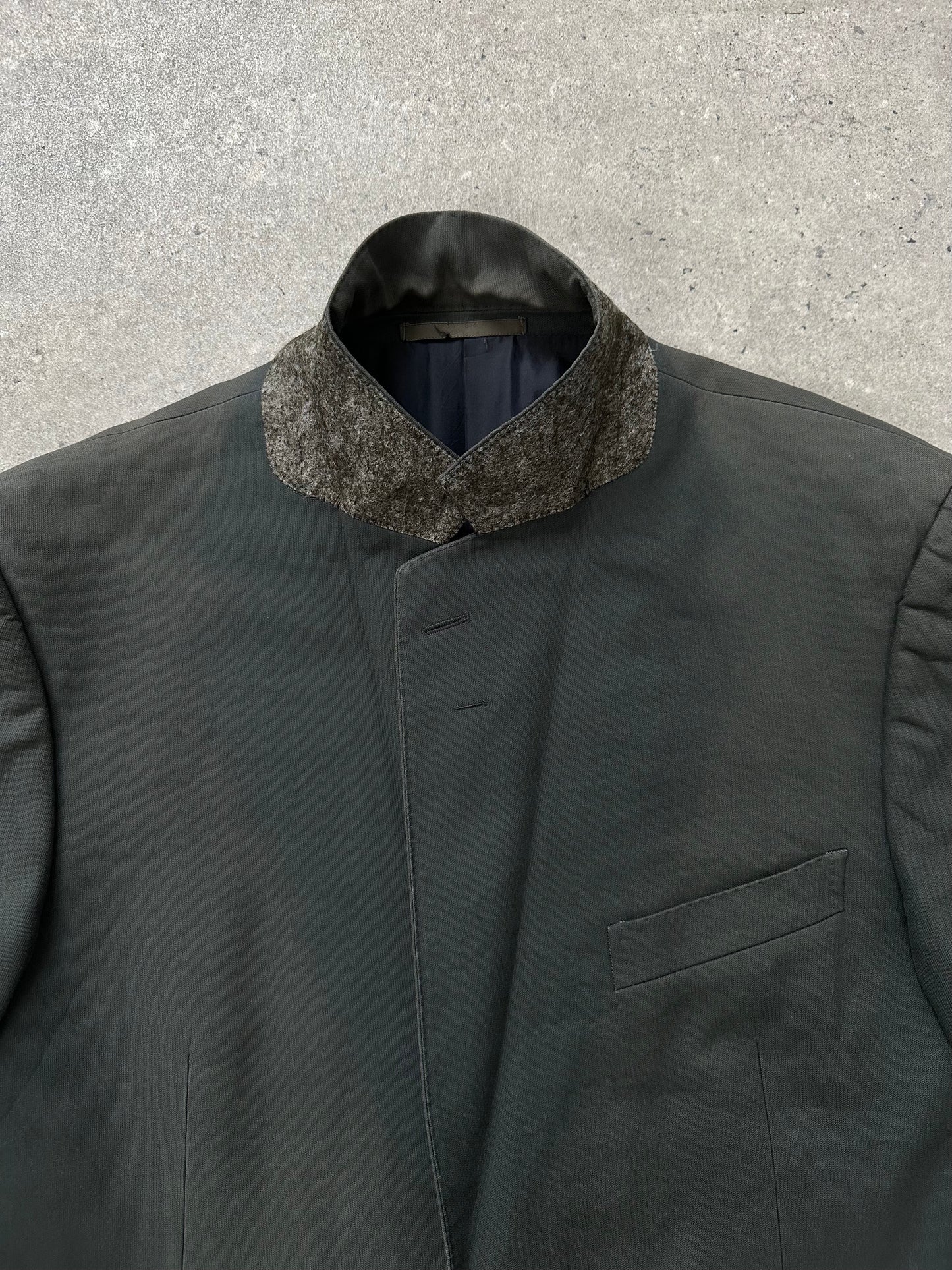 Gucci 2000s Single Breasted Pure Cotton Blazer - 42R/L