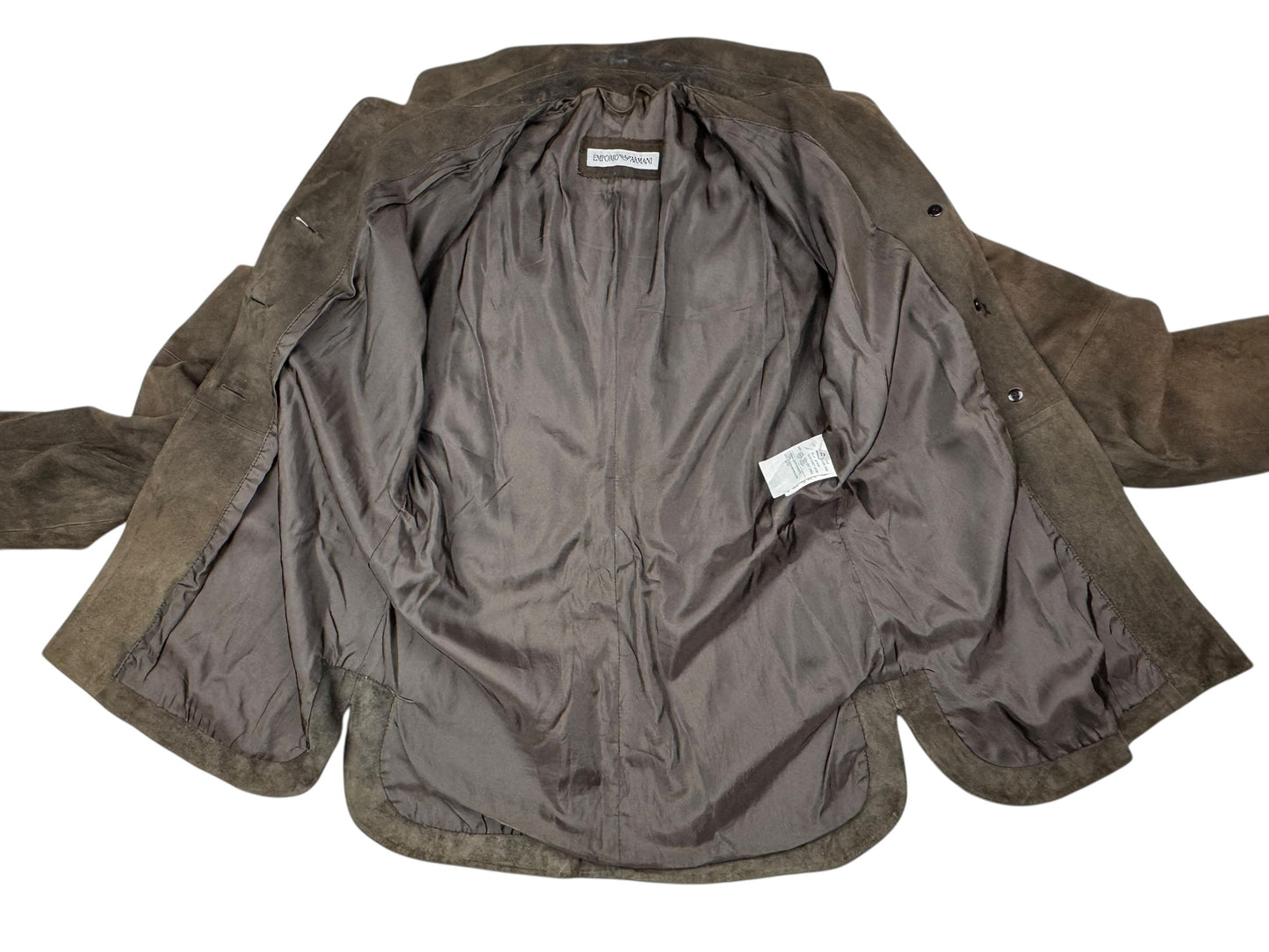 Emporio Armani suede jacket | Brown, Brown