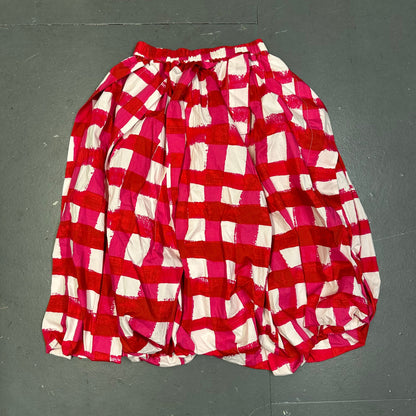 Uniqlo X Marni Checkered Skirt In Red ( S )