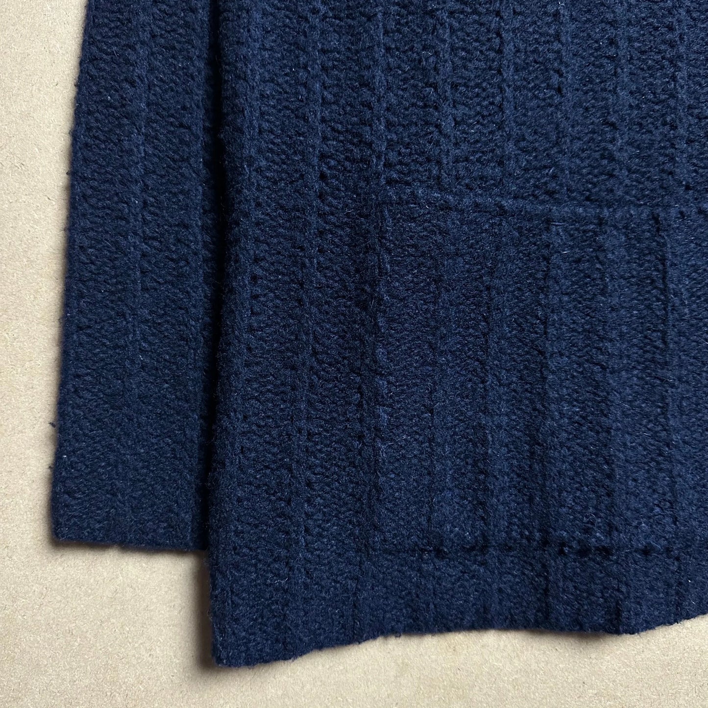 A/W 1995 Oil Black 1/4 Zip Knitted Pullover Sweater