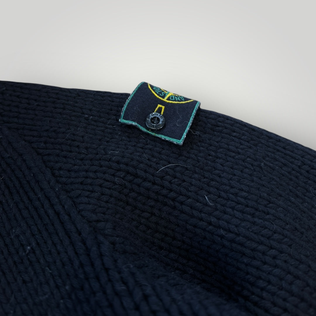 Stone Island AW/98 Heavy Wool Cable Knit Zip Up XL