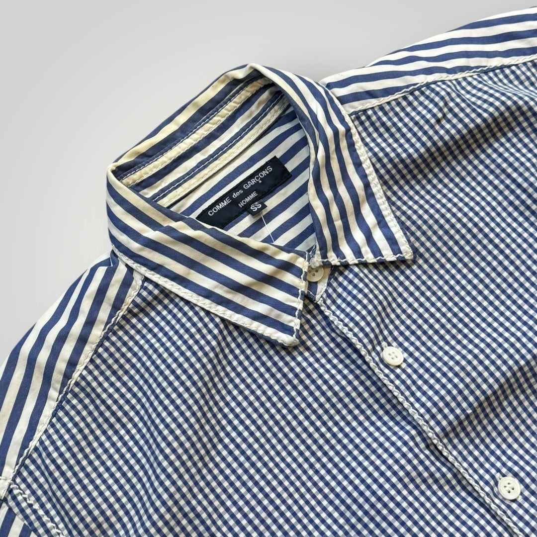 Comme des Garçons Homme 2009 Cotton Shirt S/M | O/S, Blue and White