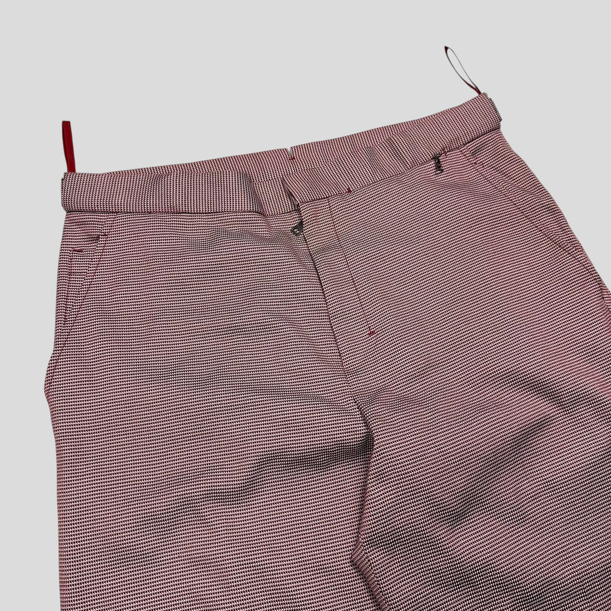 Prada Sport 2001 SAMPLE Houndstooth Stash Pocket Trousers - M | W31, Multicoloured