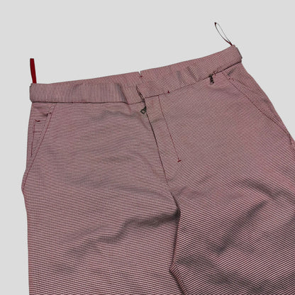 Prada Sport 2001 SAMPLE Houndstooth Stash Pocket Trousers - M | W31, Multicoloured