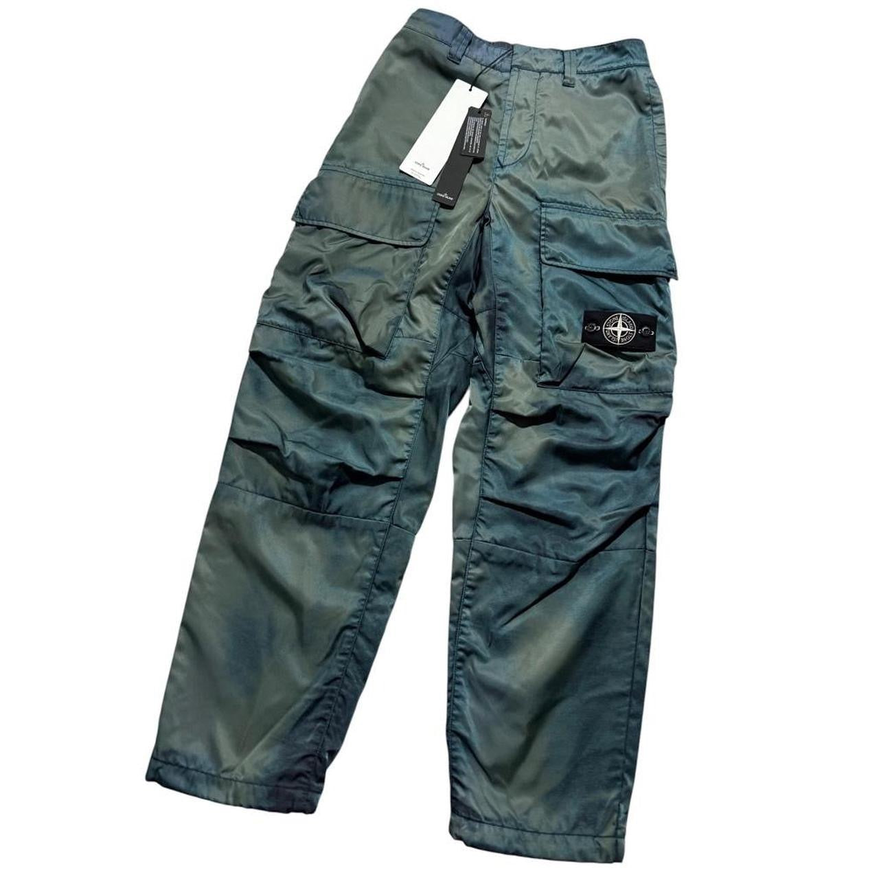 Stone Island Porter Cargo Trousers | W28, Olive Green