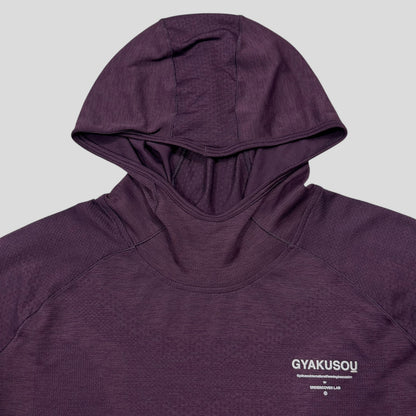 Nike Gyakusou SS17 Aeroreact Running Monks Sweat Map Hoodie - S/M | Medium, Purple